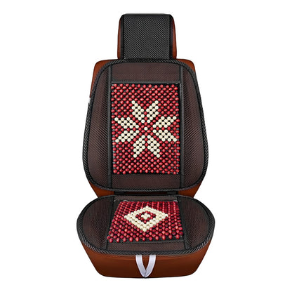 Respaldo Lumbar Ergonómico Bolitas Bambú Diseño Auto Casa