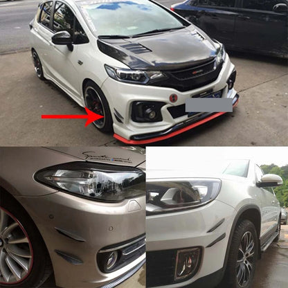 X4 Mini Aleta Difusor Parachoque Adhesivo Decoración Tunning