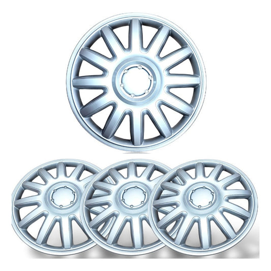 Set X4 Tapa Rueda Aro 15 Cromada Designer Tapa 15  Auto /r&c