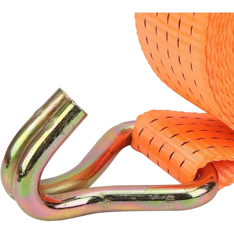 Eslinga De Amarre Con Tensor 5cm 10mts 1300kgs Para Carga Naranja Hs-201a