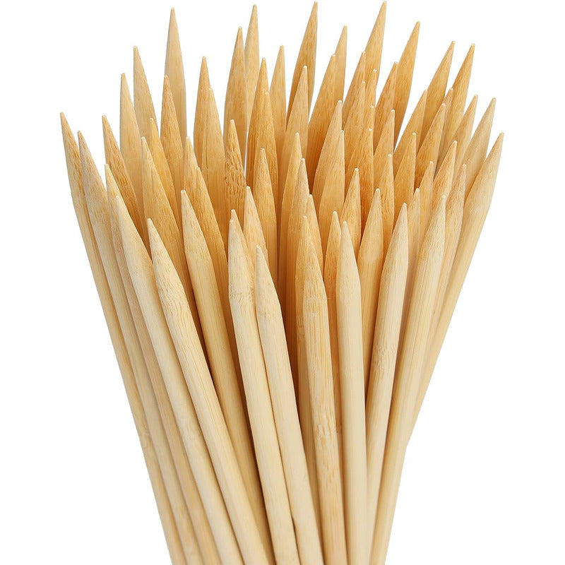 Pack 30 Palos De Anticuchos 35cm 5mm Brochetas Papa Tornado