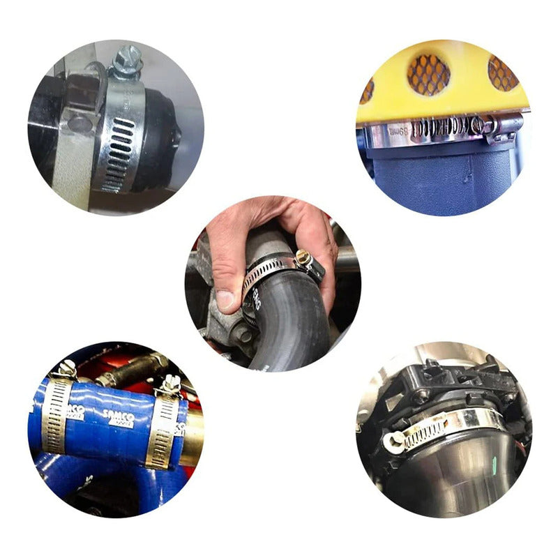 X60 Abrazadera Metálica Ajustable Manguera 7medidas 8-38mm