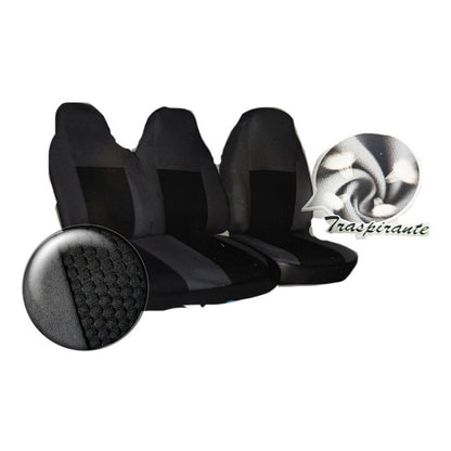 Set Fundas Cubre Asiento Para Furgón 3 Asientos Tela /ryc