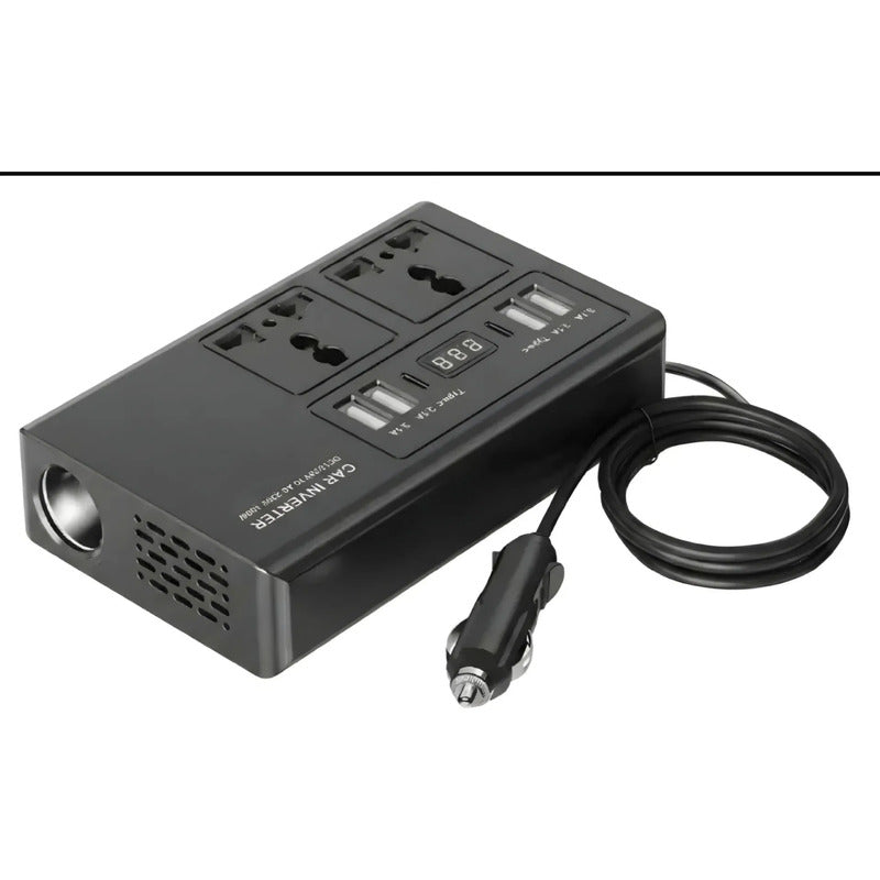Adaptador Enchufe Inversor 12/24v A 220v 150w Usb Usbc N1692