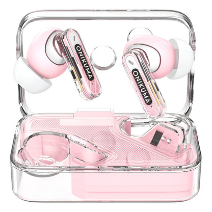 Auriculares Bluetooth Onikuma T5 Tws Reducción De Ruido Pink Color T5 Pink