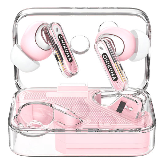 Auriculares Bluetooth Onikuma T5 Tws Reducción De Ruido Pink Color T5 Pink