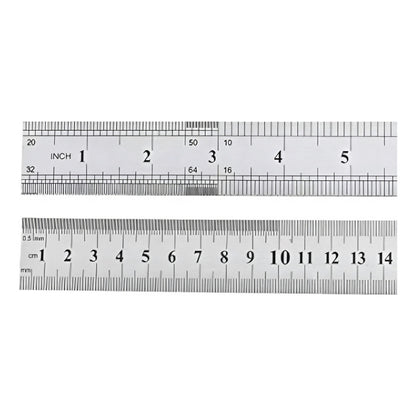 Regla Metálica Doble Cara 100cm 40 Pulgadas Acero Inoxidable