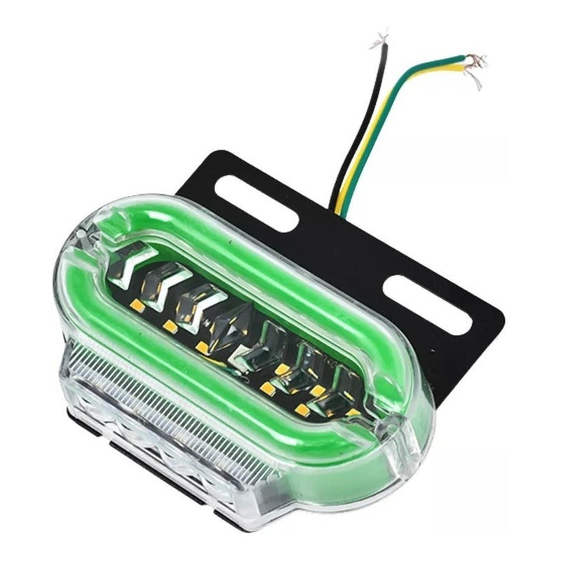 Luz Led Trocha Bicolor Luz Lateral Led Advertencia 24v /ryc