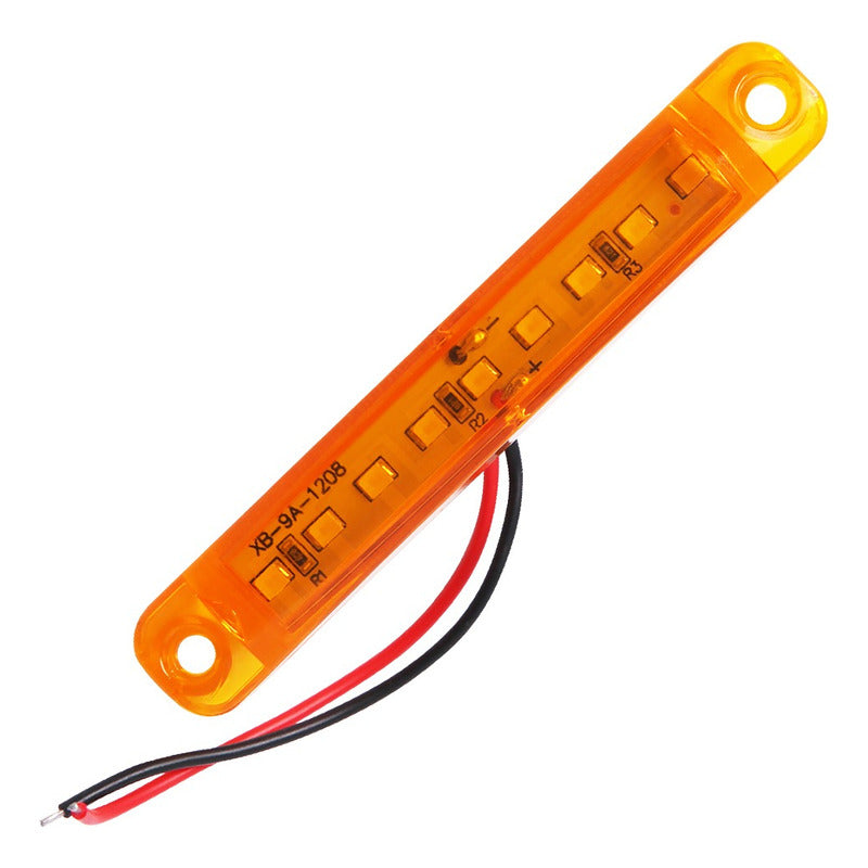 X4 Luz Led De Trocha Lateral Posición Bivoltaje 12-24v 9led
