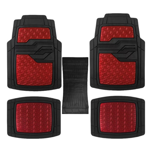 Alfombra Piso De Goma-metalizado Auto Universal 5pcs Tuninng