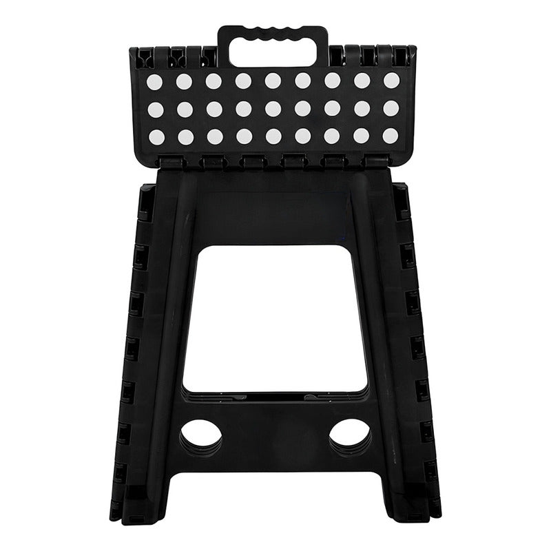 Taburete Plegable Banquito Pórtatil Escala 22*29*39cm Ryc Puntos Negro