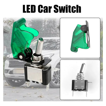 X4 Interruptor Palanca Auto Tuning Switch Encendido/apagado Verde 25171