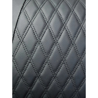 Cojin Apoya Cabeza Almohada Cojin Lumbar Eco Cuero Para Auto Negro
