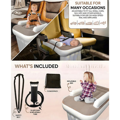 Cama De Viaje Inflable Para Bebés Niñ@s Para Avión Auto Ryc