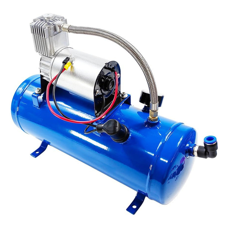 Compresor De Aire Auto 12v 150psi 6litros Bocina Neumático