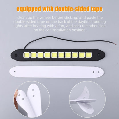 X2 Tira Led Cob Alto Brillo Neblineros Adhesivo Diseño 11856