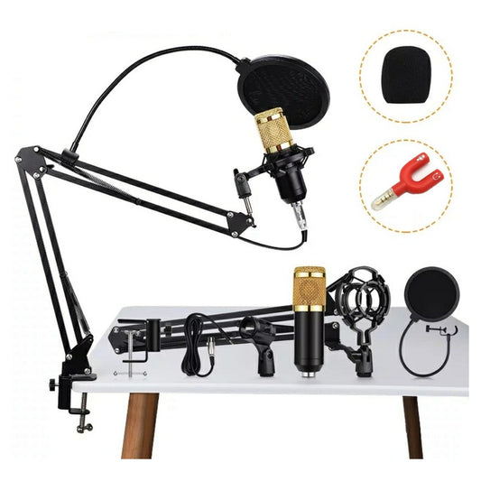 Kit Micrófono Condensador Profesional + Antipop /r&c