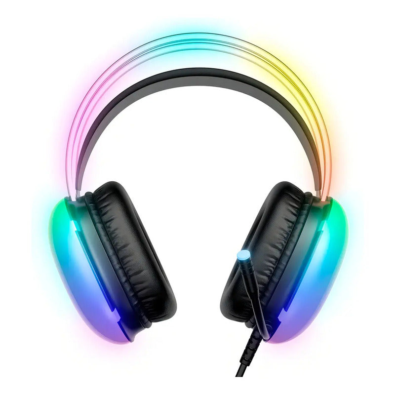 Audifonos Gamer Onikuma X25 Micrófono Cable Adaptador Y Rgb Negro