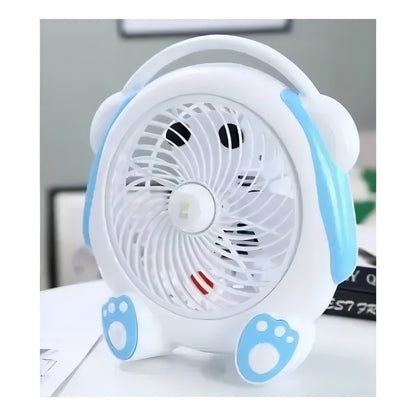 Mini Ventilador D/escritorio Divertido Diseño Perrito 189yyq Cantidad De Aspas 3 Color De La Estructura Blanco Color De Las Aspas Blanco Diámetro 28 Cm Material De Las Aspas Plástico