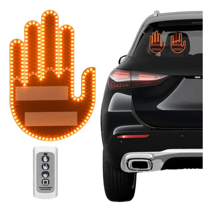 Mano Led Señal Parabrisa Auto, Luz Led De Gestos Con Control