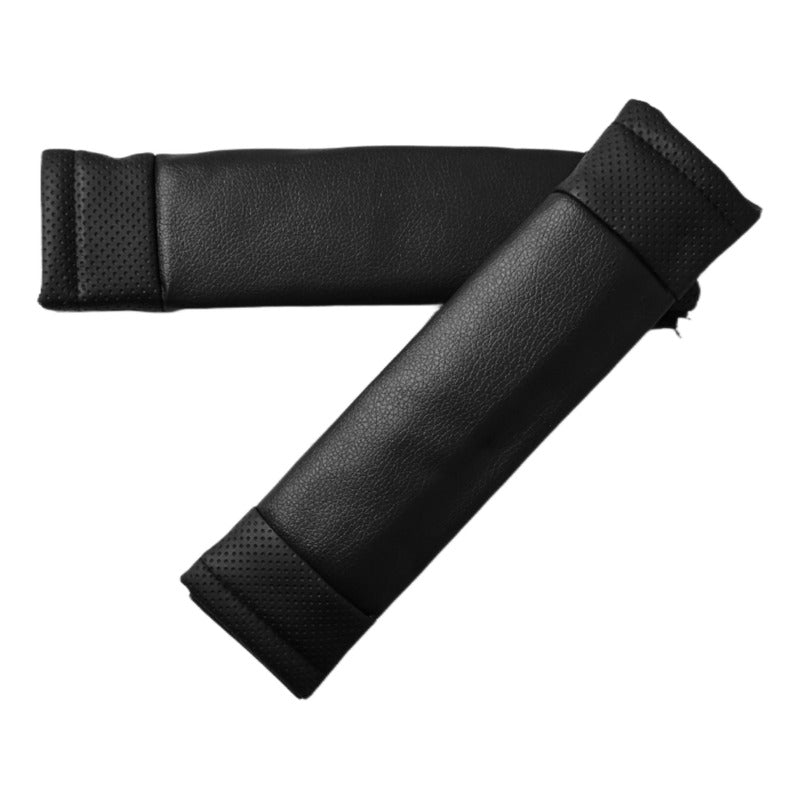 Set 12pcs Cubre Asiento Ecocuero Volante Cinturón Palanca Ne
