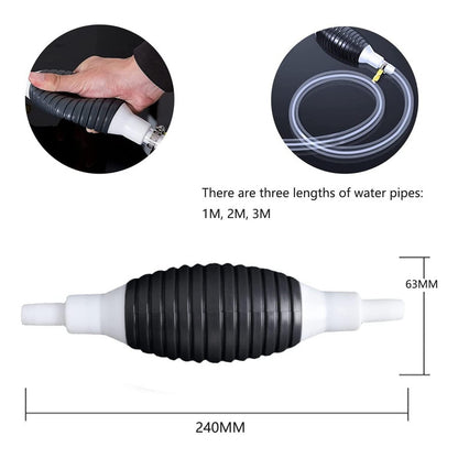 Bomba Sifón Manual Trasvasije Líquidos Combustible 220cm R&c