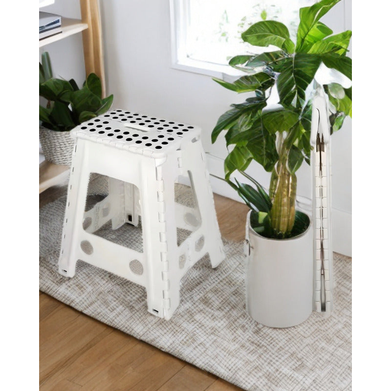 Taburete Plegable Banquito Pórtatil Piso Escala 45cm /r&c