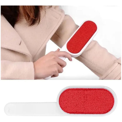 Cepillo 2 En 1 Saca Pelusas Y Pelos De Mascota Para Ropa Blanco Rojo 2708100