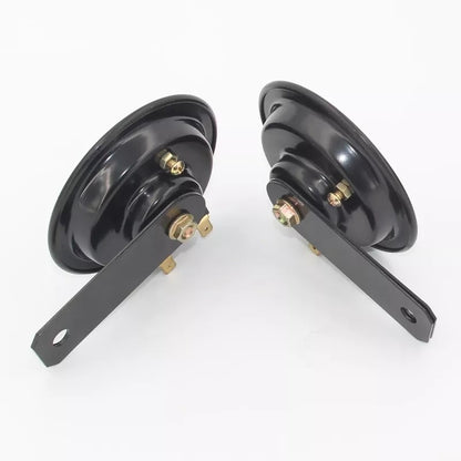 X2 Bocina Plato Eléctrica 12v Auto Moto Scooter Universa/r&c