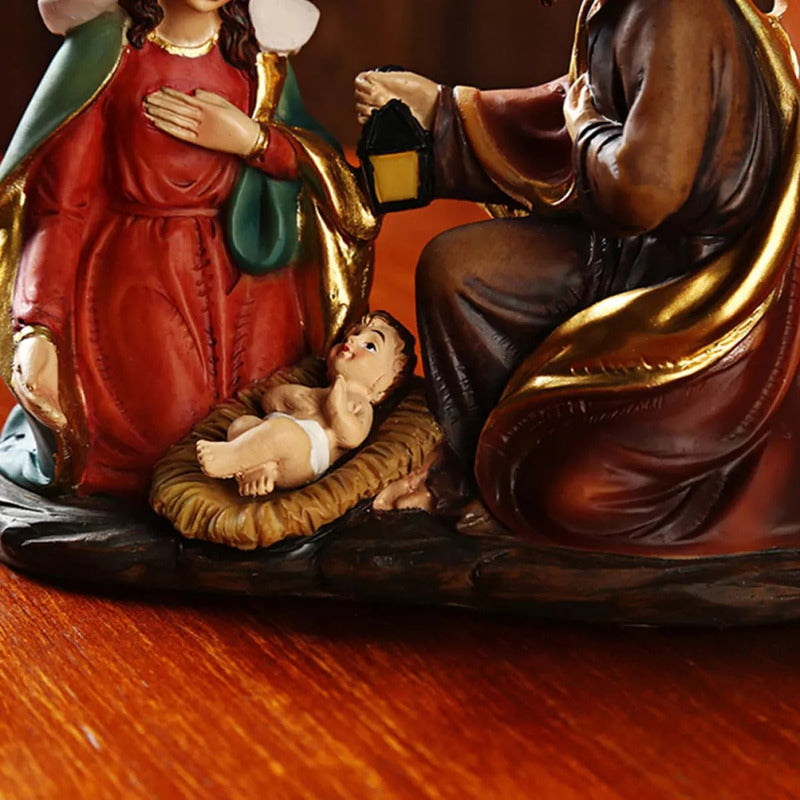 Figura Pesebre Nacimiento Con Estrella De Belen Navidad /ryc