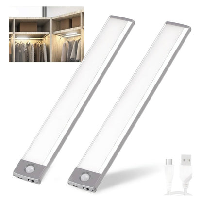 X2 Luz Led Con Sensor Movimiento Recarga Closet Baño Cocina