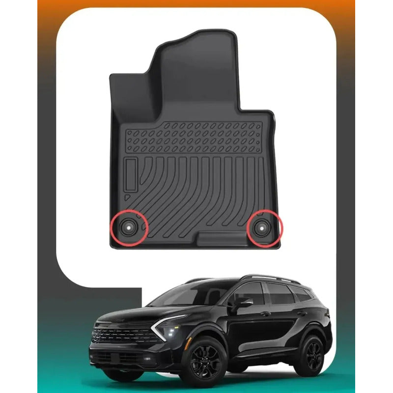 Cubre Piso Calce Perfecto Compatible Con Kia Sportage 2022-2026 Negro
