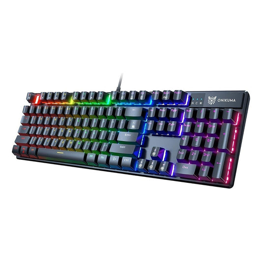 Teclado Gamer Mecanico Onikuma G27 Led Rgb Color Del Teclado Negro