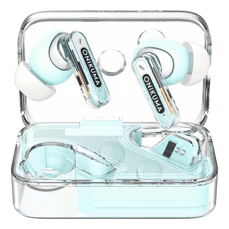 Auriculares Bluetooth Onikuma T5 Tws Reducción De Ruido Blue