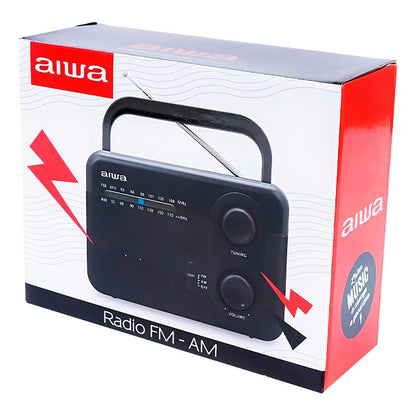 Radio Fm Aiwa Awfml4 Analógico 220v Portátil Am/fm Con Asa