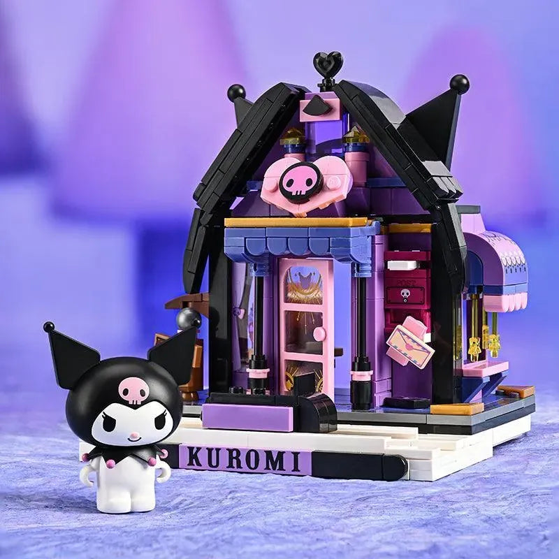 Set Bloque De Construcción Keepplay Sanrio 366 Pieza Kawaii 366 Kuromi Astrological Cabin
