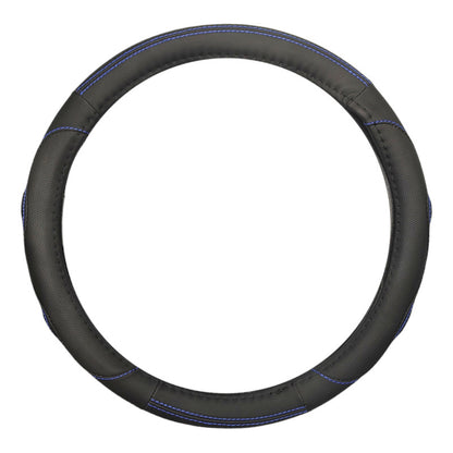 Funda Cubre Volante  38cm Negro Hilo Azul Auto 027