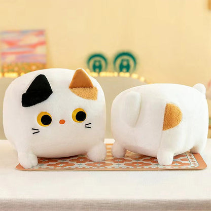 Peluche Cojin D Gato Kawaii Felpa Super Suave Cubo Cute /r&c