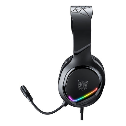 Audifono Gamer Profesional Onikuma X31 Microfono Hd Luz Rgb Negro X31