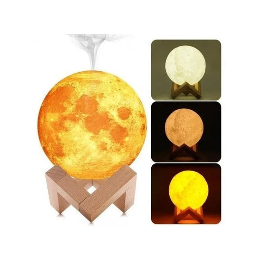 Lampara Humidificador Luna 3d Difusor Aroma Usb /r&c