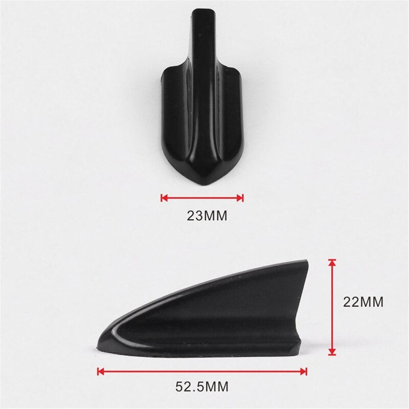 X10 Mini Aletas De Tiburón Difusor Techo Capot Auto Tunning Negro Y196h
