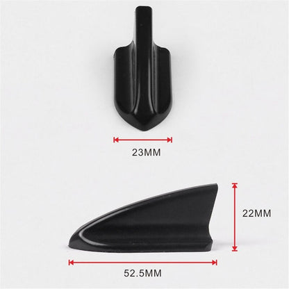 X10 Mini Aletas De Tiburón Difusor Techo Capot Auto Tunning Negro Y196h