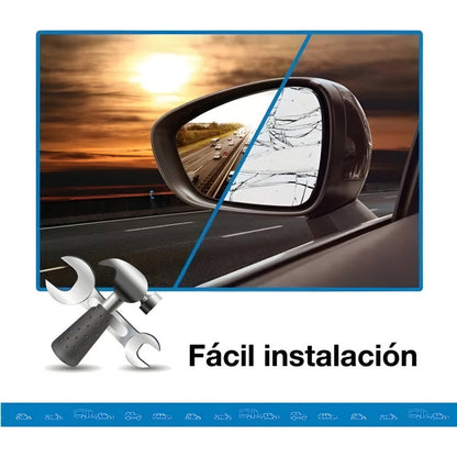 Vinilo Espejo Lamina 20x12.5cm Repara Espejo Retrovisor Auto