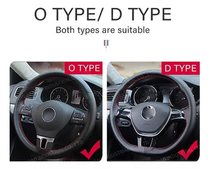 Funda Cubre Volante Cosido Para Auto + Hilo Y Aguja