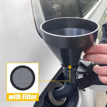 Embudo Flexible Con Filtro Multiuso Aceite Parafina Combustible