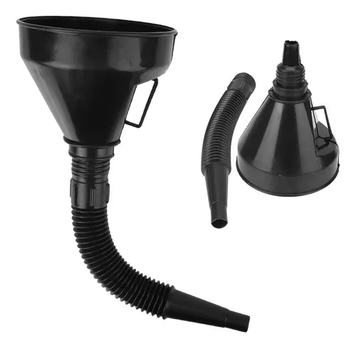 Embudo Flexible Con Filtro Multiuso Aceite Parafina Combustible