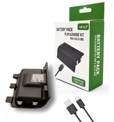 Kit Carga Y Juega Compatible Xbox Serie X Batería Recargable