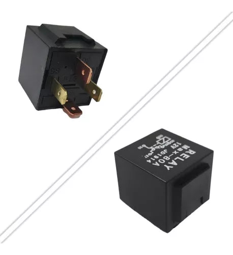 Relay 12v 80a 4 Patas Relé Auto 4 Pines